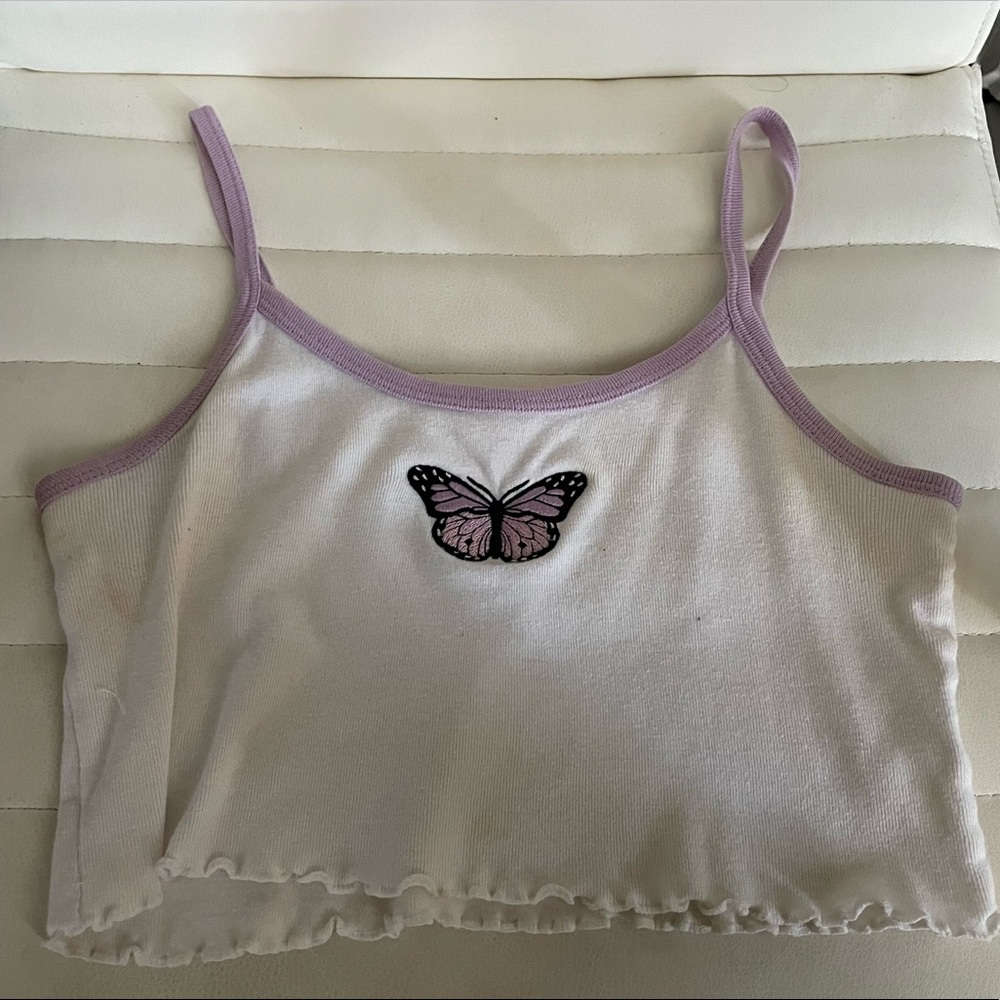 Brandy Melville Skylar Butterfly Top